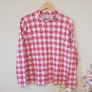 WESTBOUND Checkered Snowman long sleeve